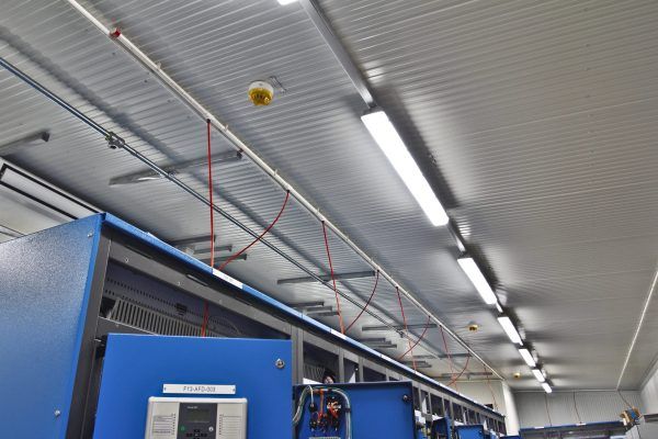 Switchroom fire system installation for Northern Star Resources. Comprised of a TYCO MX1 and VESDA VEP, controlling and monitoring a FIKE ProInert IG541 gaseous extinguishant system.